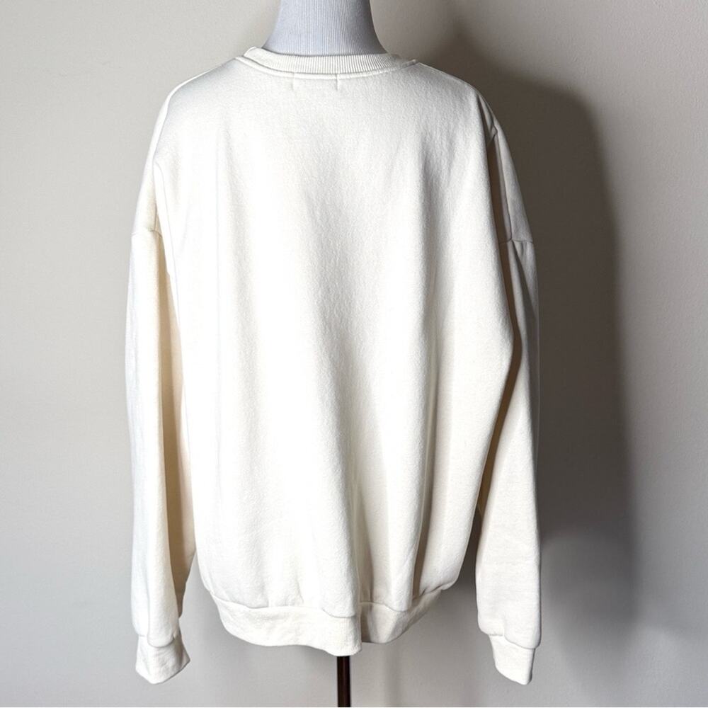 Edikted Cream Bow Brat Printed Sweatshirt NWOT XL - Picture 7 of 8